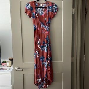 Billabong Floral Wrap Dress